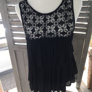 Black lace top